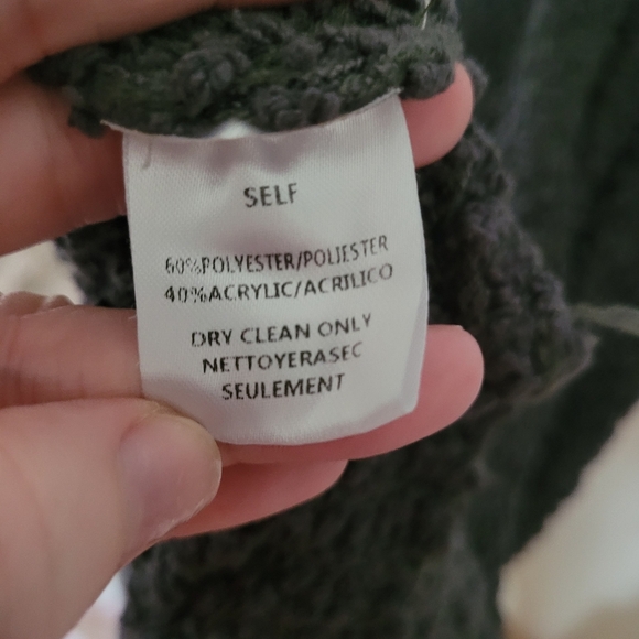 Anthropologie Adora Gray Soft Chamois V Neck Sweater Size Large - Picture 7 of 9